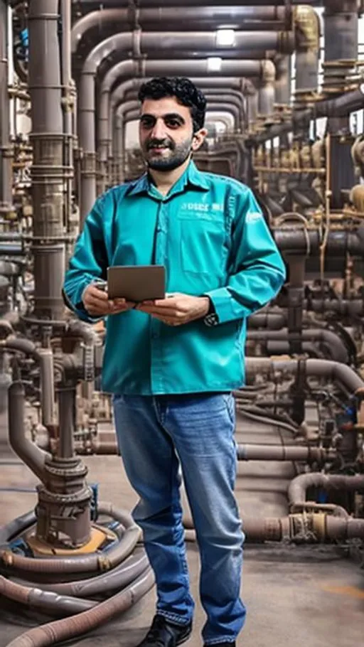 Prompt: An Iranian oil and gas engineer living in 2023