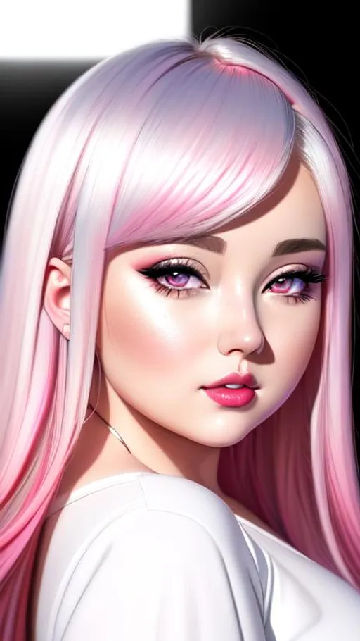 Prompt: chubby girl,hyper realistic pastel color masterpiece,

beautiful anime woman, hyper realistic, wearing black and red, with platinum blonde hair and pale fair white skin,

light from behind, hyper realistic detailed lighting, hyper realistic shadows

hyper realistic masterpiece, highly contrast water color pastel mix, sharp focus, digital painting, pastel mix art, digital art, clean art, professional, contrast color, contrast, colorful, rich deep color, studio lighting, dynamic light, deliberate, concept art, highly contrast light, strong back light, hyper detailed, super detailed, render, CGI winning award, hyper realistic, ultra realistic, UHD, HDR, 64K, RPG, inspired by wlop, UHD render, HDR render