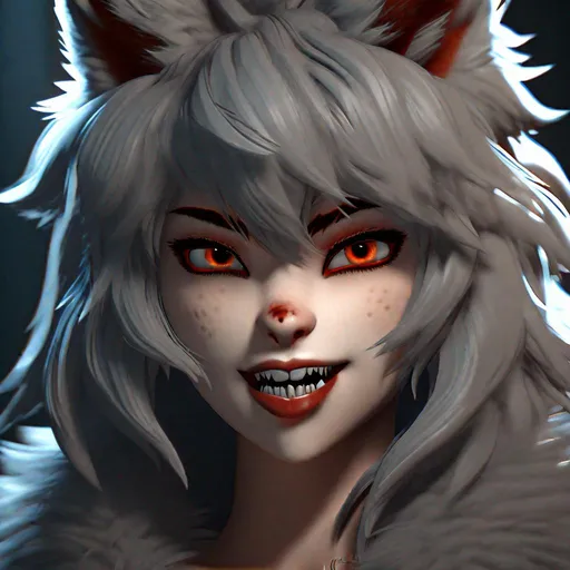 Prompt: "Werewolf girl, beautiful, claws, fangs, furry, manhwa style, Christian Linke, Alex Yee , innocent and intricate, 16k resolution, post production, anti aliasing, sfx, bloom, unreal engine 5"