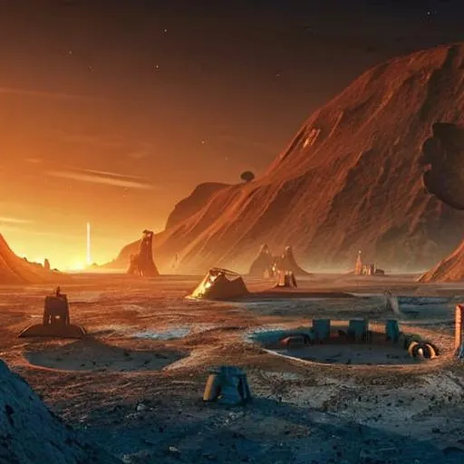 An archaeological dig site on an alien planet | OpenArt