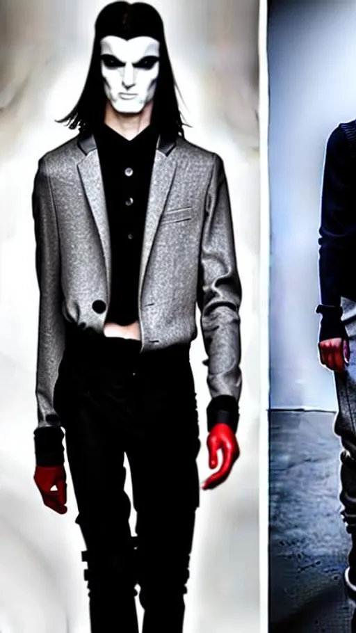 men's suit red colour filled with pharaonic inscript... | OpenArt