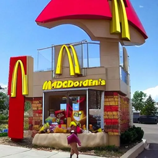 a mcdonalds playhouse in the sky OpenArt