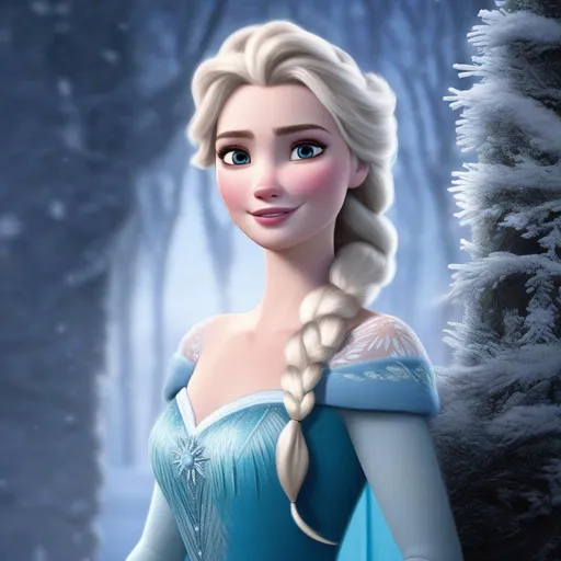 Prompt: kiera knightley as elsa in frozen