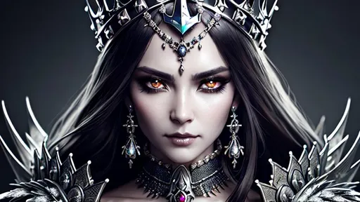 Prompt: Insanely detailed face portrait photography of a majestic Sinister fierce Zombie King wearing filigree bone jewel armour and an ultrarealistic crown made of bones and thorns, intricate and hyperdetailed painting by Ismail Inceoglu Huang Guangjian and Dan Witz CGSociety ZBrush Central fantasy art album cover art 4K 64 megapixels 8K resolution HDR sharp focus zombiecore aetherpunk
