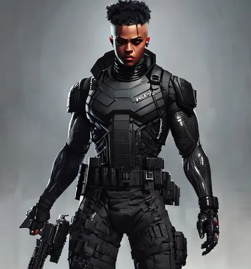 Xxxtentacion as G.i Joe snake eyes combine marvel pu... | OpenArt