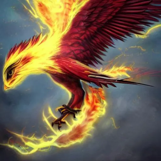 Prompt: Hyper realistic phoenix 