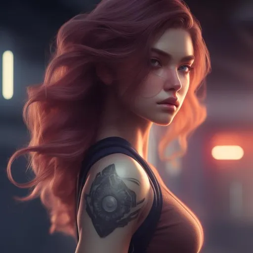 Prompt: Close-up rearview half body shot, perfect body, (erotic queen, beautiful body, looking away, utopian, highly detailed, octane render, cinematic, highly detailed, vibrant, production cinematic character render, ultra high quality model, 8k Ultra HD, (small breast), full body