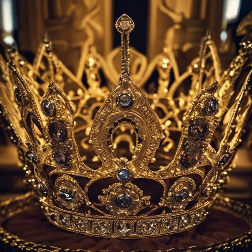 Prompt: crown of the king and queen
