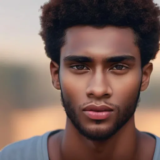Prompt: Black man, Gigachad, Handsome Young, Brown eyes, Clear Quality, Wearing Crown ((2k, 4k, 8k,))