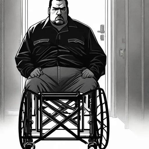 joe swanson, wheelchair, strait jacket, cannibal, wh... | OpenArt