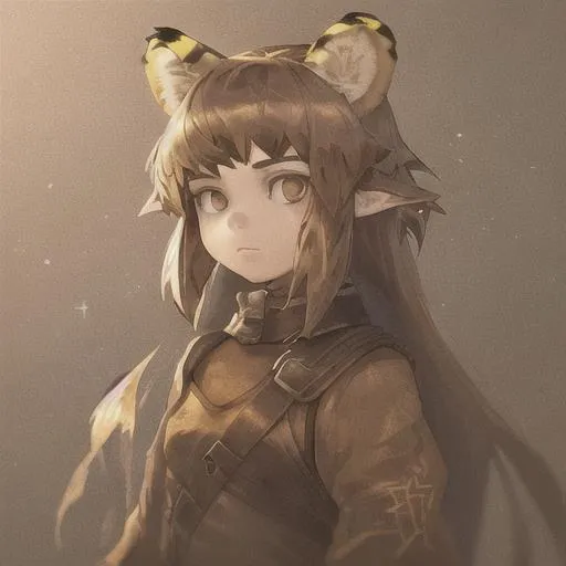 Female mouse furry, cute anime profile picture, wear