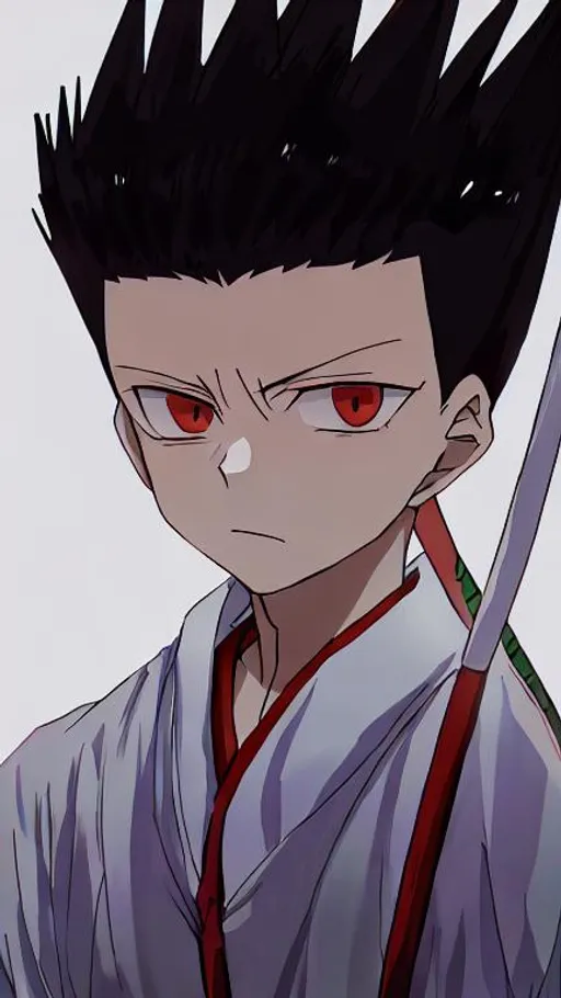 Prompt: Gon freecss in bleach 