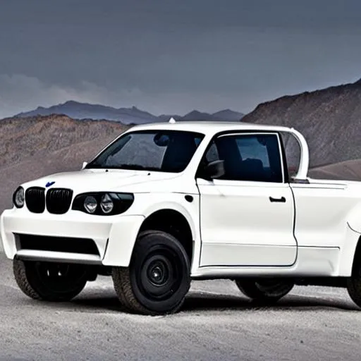 BMW XM Pickup Rendering Depicts An Oddly Proportional Street Truck