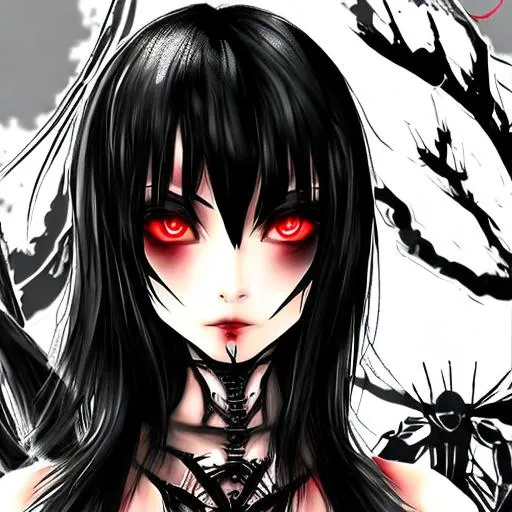 Vengeful and Sorrow. 1Girl, Anime, Devil Girl, Red_E... | OpenArt