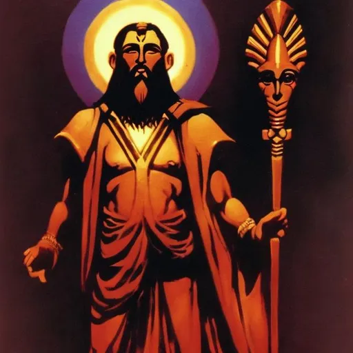 Prompt: The real appearance of the Sumerian god lord toth.