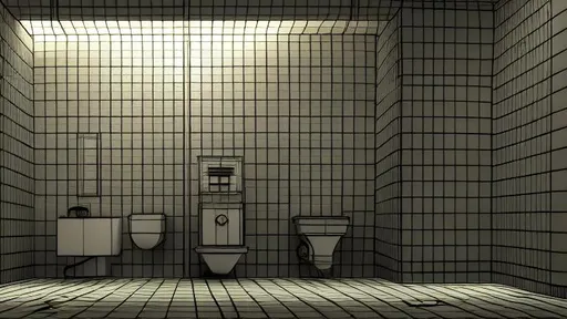Prompt: Tiny cute isometric public men's restroom in a cutaway box, old school public restroom, soft smooth lighting, soft colors, 100mm lens, 3d blender render