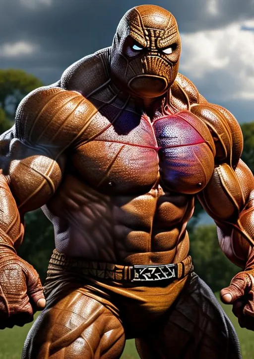 Prompt: High-resolution hyperrealistic photo of marvel ben-grimm-thing merged with kevin-mactaggert-proteus, photorealistic, highly detailed, uhd, hdr, 64k