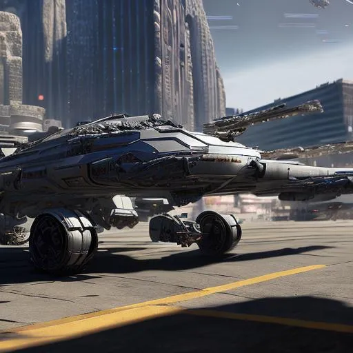 epic 3d portrait of a futuristic space warship, spac