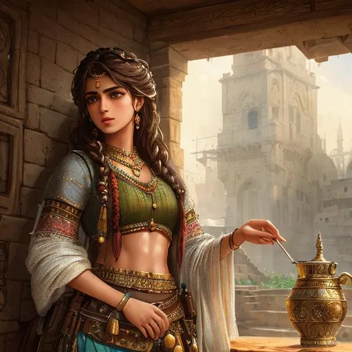 Prompt: create most beautiful photograph of most beautiful fictional, Kurdish young Muscular girl, extremely, detailed environment, detailed background, intricate, detailed skin, natural colors , professionally color graded, photorealism, 8k, moody lighting.