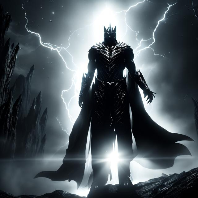 A cool dark knight with an elden ring style art