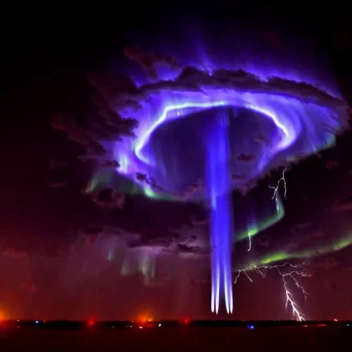 Prompt: lightning aurora vortex ionic field