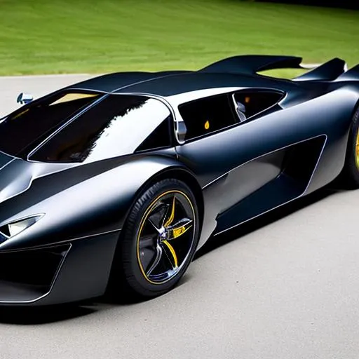 Prompt: Future Batman mega car