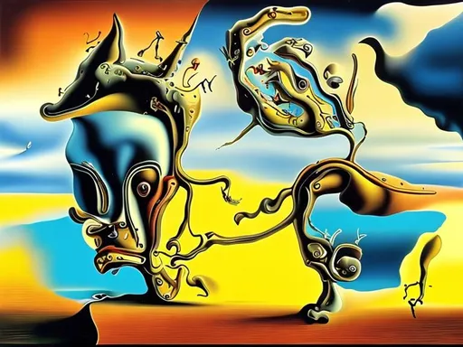 Prompt: create an image similar to this image in the style of Salvador Dali