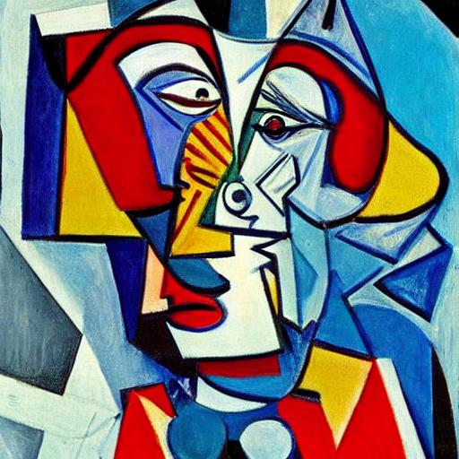 ren and stimpy painted by pablo picasso | OpenArt