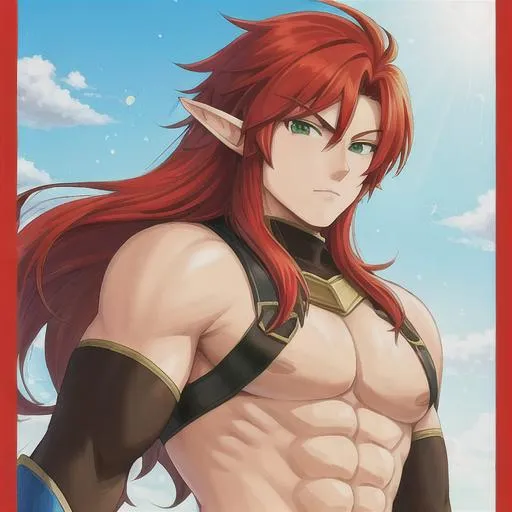 Male Anime Warrior Elf elf fictional Character cartoon png  PNGWing