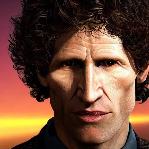 Prompt: todd howard as god normal face, curly hair, hyperrealistic, bright lighting ,in the sky 


