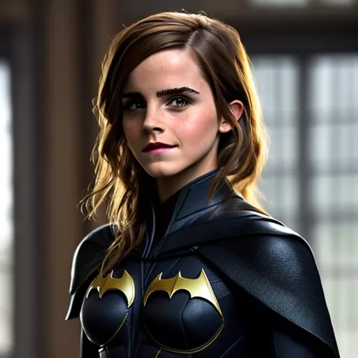 Prompt: emma watson as batman