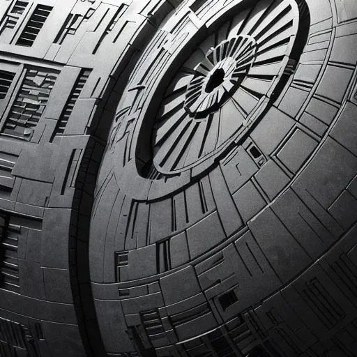 Prompt: Death star, 4k, high detail, photograph, stunning detail