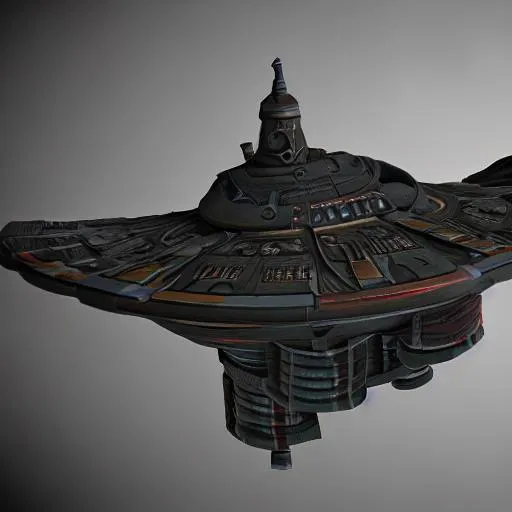 Prompt: Babylon 5 Shadow vessel, photorealistic, cinematic lighting