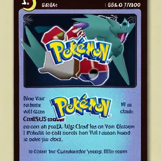 Prompt: custom pokemon card
