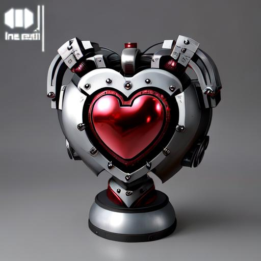 Metal heart of iron robot, best quality, masterpiece