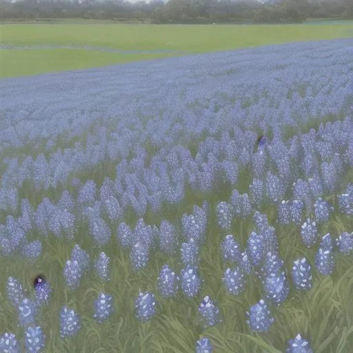 Prompt: field of bluebonnets
