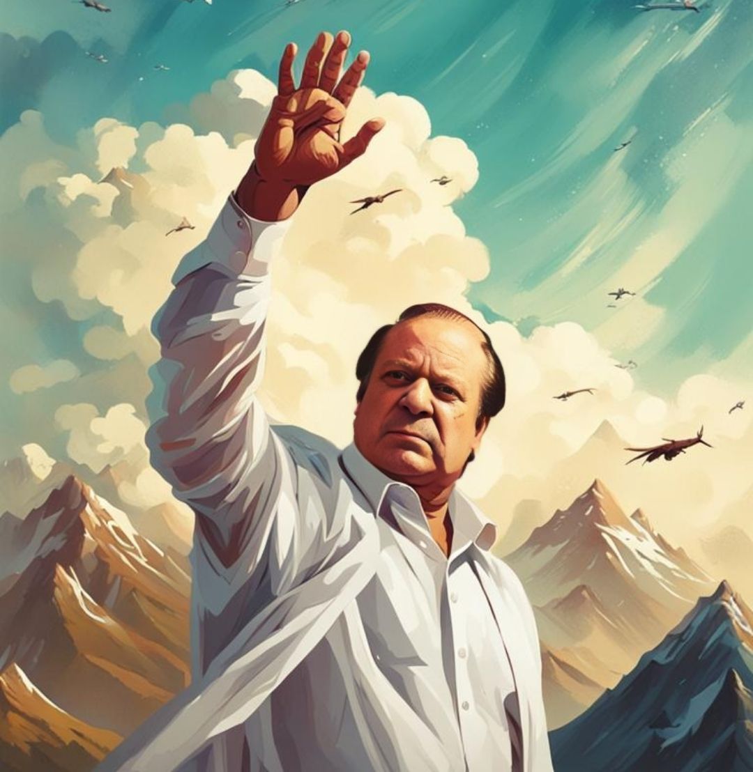 Prompt: Nawaz Sharif One Man Army Ai Generated 