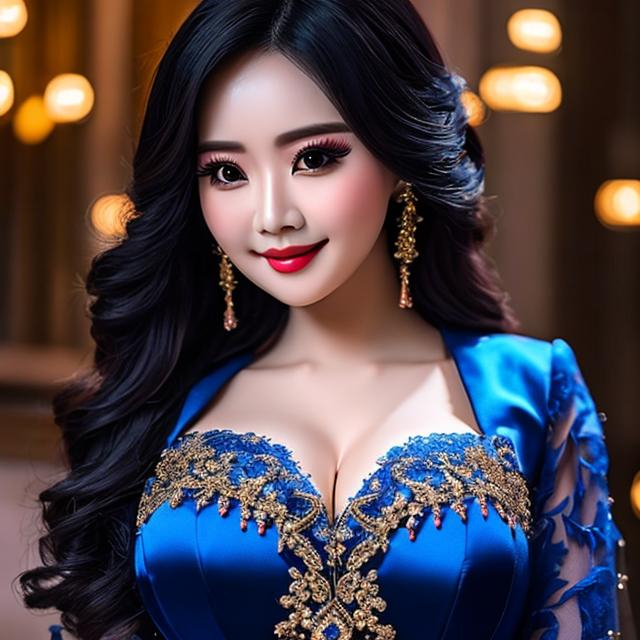 Portrait Of Beautiful Busty Vietnamese Wearing Blue portrait-of-beautiful-busty-vietnamese-wearing-blue