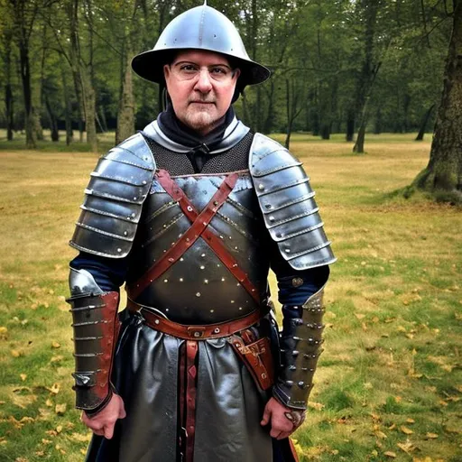 Prompt: adult man named Lerbert Jasko, medieval soldier