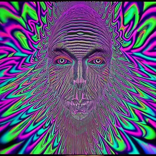 Prompt: Trippy uv art