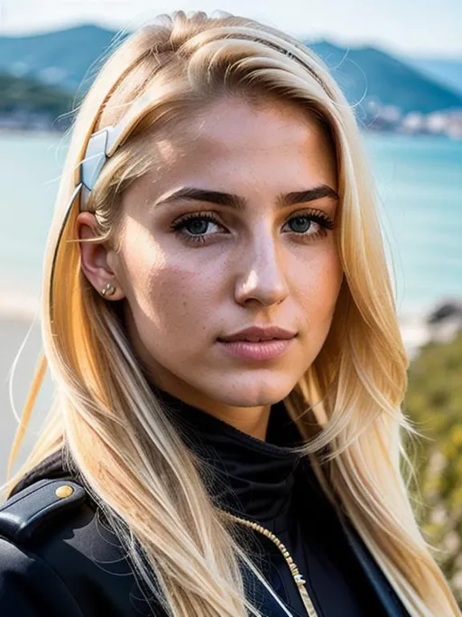 Prompt: Portrait of {Abkhazian female} with {blonde} hair and with cute face, {Abkhazia}, perfect composition, hyperrealistic, super detailed, 8k, high quality, trending art, trending on artstation, sharp focus, studio photo, intricate details, highly detailed, by greg rutkowski