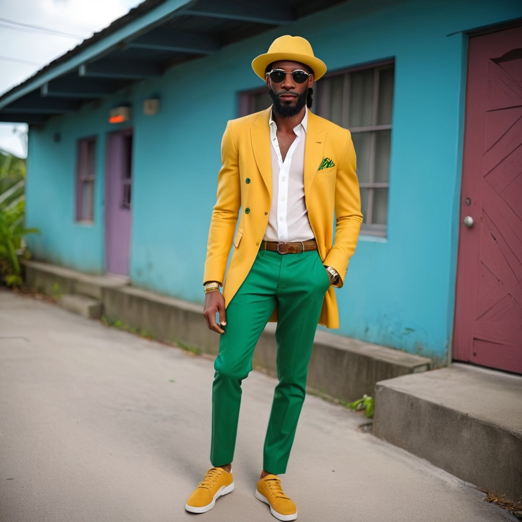 Jamaican man in modern fashion