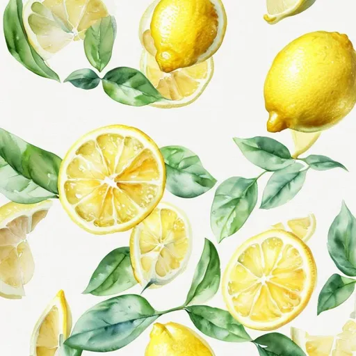 Prompt: watercolor, lemon, realistic