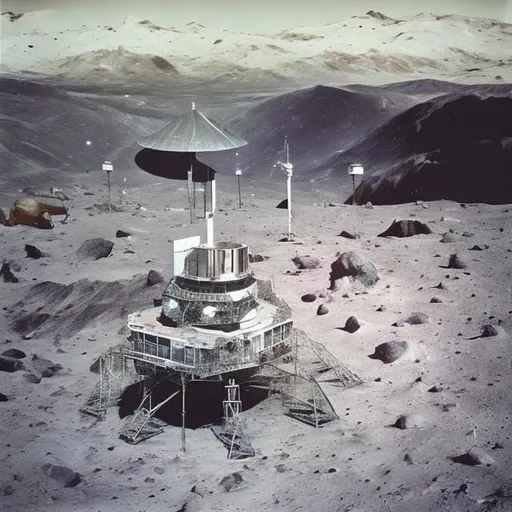 Prompt: Moon base- For Sustained 
Human Activities”
