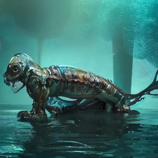 Prompt: ultra realistic horror photo of a dimly lit translucent grpup of alien creature underwater, very intricate details, focus, full frame image, curvy, model pose, artwork by tooth wu and wlop and beeple and greg rutkowski, award winning