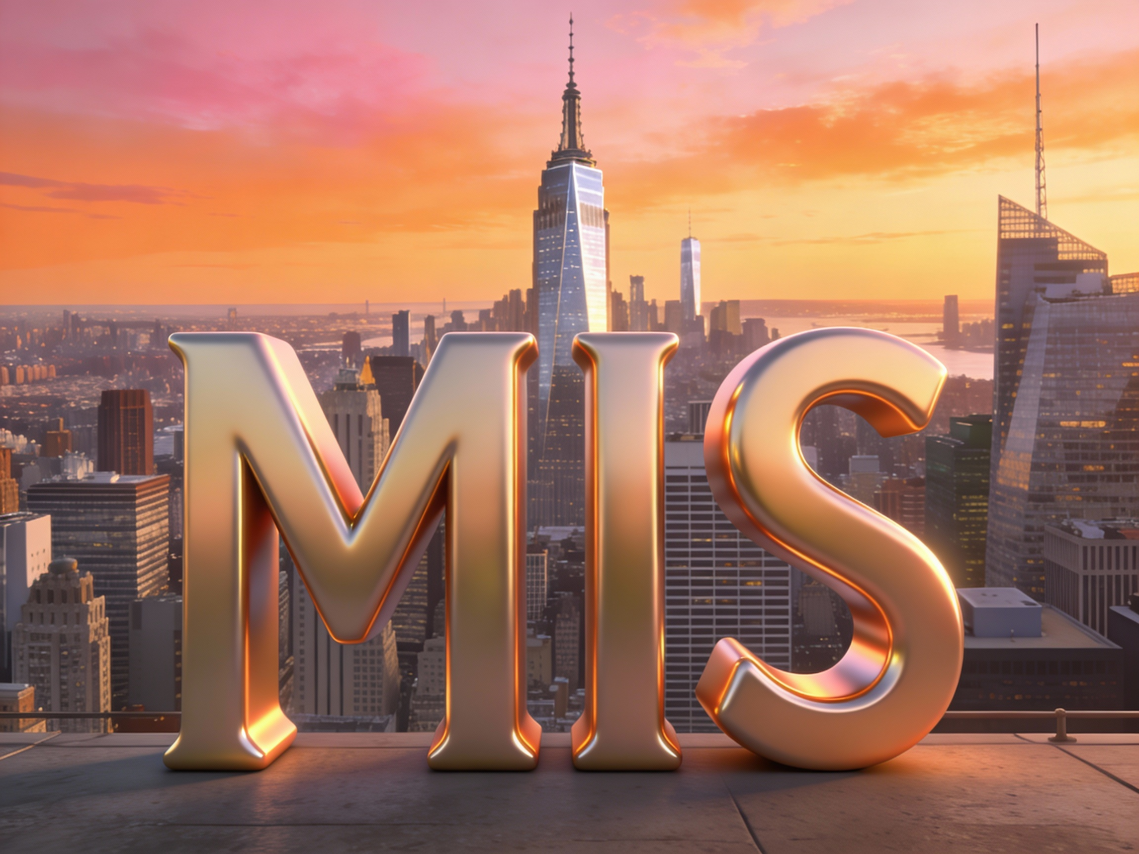 create an image with the letters MIS in the center....