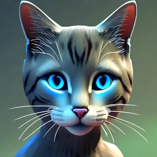 Prompt: Cat in digital avatar
