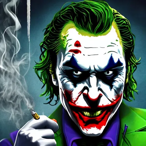 Joker doning smoking High graphics Attitude | OpenArt