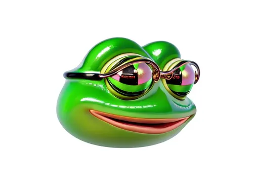 Prompt: a face shot of pepe the frog meme, very glossy and shiny, reflective, perfect composition, hyperrealistic, super detailed, 8k, high quality, trending art, trending on artstation, sharp focus, studio photo, intricate details, highly detailed, Trending on Artstation, Cozy wallpaper, Pastel colors, soft lighting