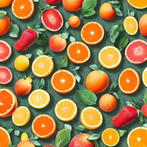 Prompt: high resolution, fruit, orange, pattern, white backround, photo realisitc

